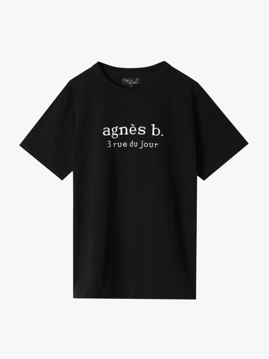 【Outlet】【ユニセックス】SEQ9 “3 rue du jour”ロゴTシャツ