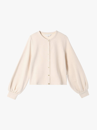 【Outlet】コットン ブラッシュド プリティ カーディガン