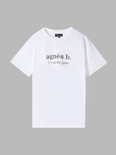 【Outlet】【ユニセックス】SEQ9 “3 rue du jour"ロゴTシャツ