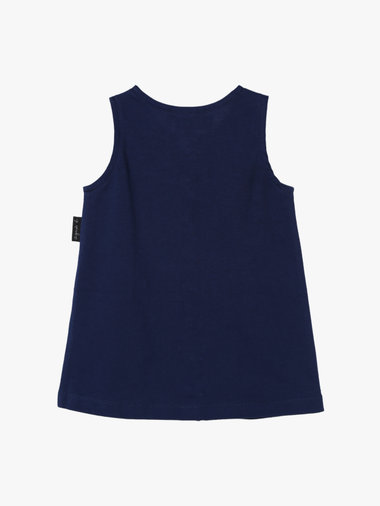 ベビー マルチカラー コットン ノースリーブ ワンピース "Barbie"