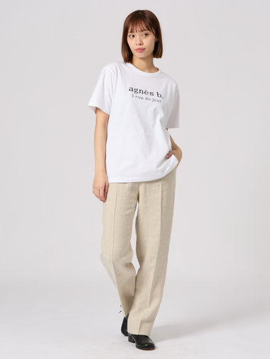 【Outlet】【ユニセックス】SEQ9 “3 rue du jour"ロゴTシャツ