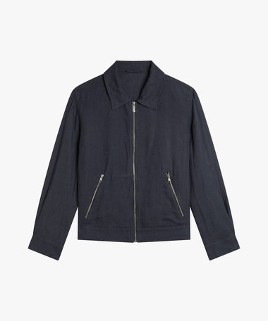 メンズ リネン ジップアップ ジャケット "Chet"