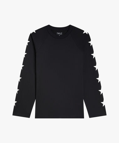 メンズ プリント オーガニックコットン 長袖 Tシャツ "Senga"