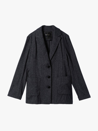 【Outlet】コットン ツイード テーラードジャケット