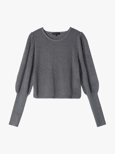 【Outlet】WW60 PULLOVER リブ x オープンワークスリーブプルオーバー