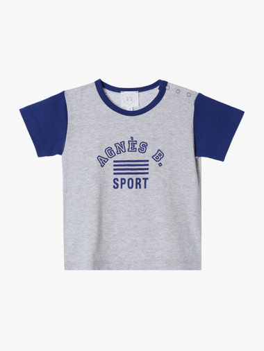 ベビー ロゴ プリント コットン 半袖 Tシャツ