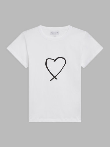 アイコニック プリント コットン 半袖 Tシャツ "Sarajevo heart"