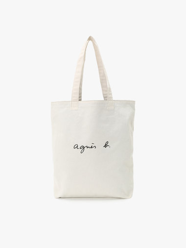 ロゴ コットン リバーシブル トートバッグ "Paulette" YAS18-01