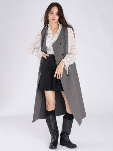 ダブルブレスト ジレ ワンピース