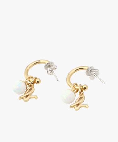 ストーンピアス "Opal"