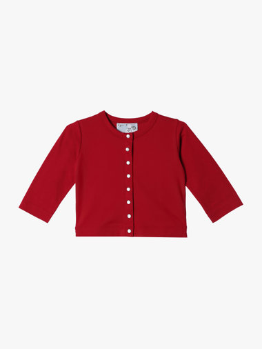 ベビー コットン 長袖 カーディガンプレッション