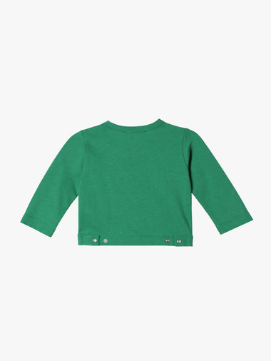 ベビー コットン 長袖 カーディガンプレッション