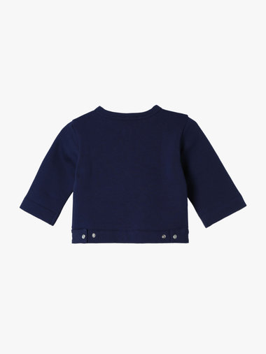 ベビー コットン メルトン 長袖 カーディガンプレッション