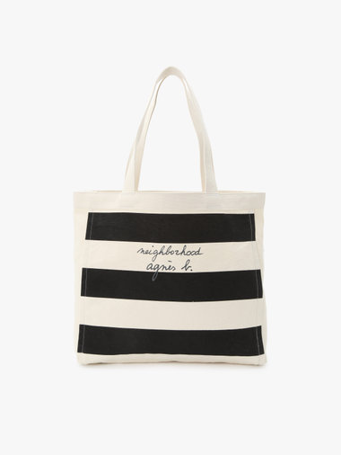 agnes b. x NH ボーダートートバッグ