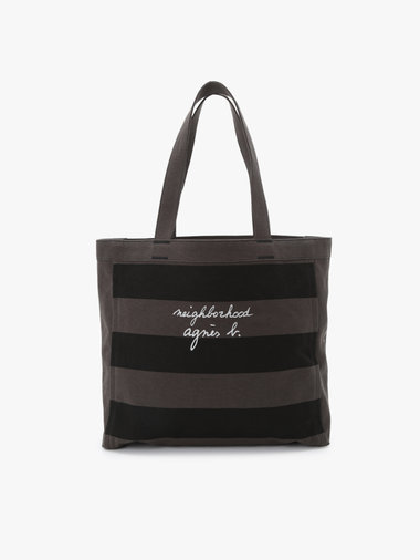 agnes b. x NH ボーダートートバッグ