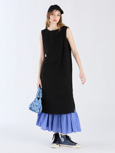 【Outlet】コットンクレープドレス