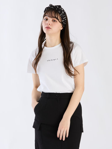 ミニロゴ コットン 半袖 Tシャツ