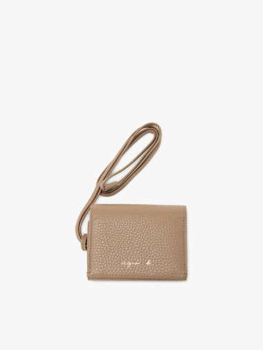 レザー 2way 三つ折り 財布ショルダー ”Zoe” ZAW02A-01