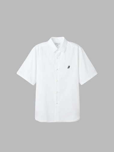メンズ アイコニック 刺繍 半袖 シャツ "Andy"