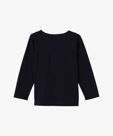 キッズ "b." ロゴ コットン 長袖 Tシャツ "Etoile"