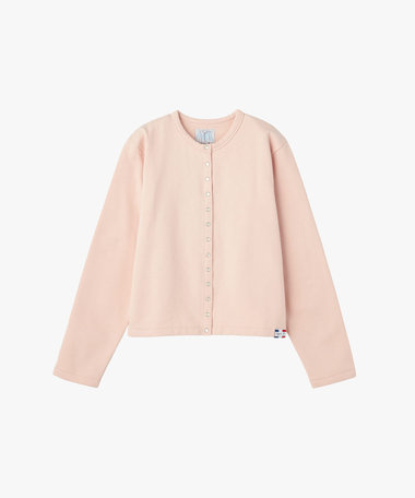 オーガニックコットン メルトン 長袖 カーディガンプレッション "Le Classique"