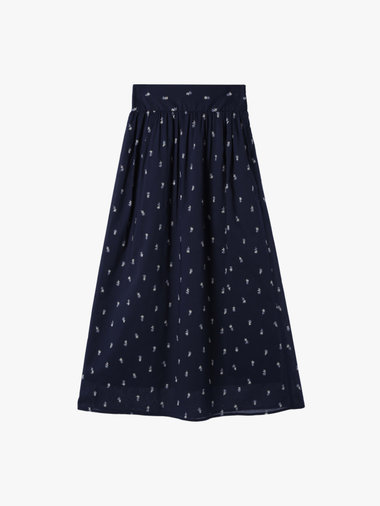 【Outlet】フラワーエンブロイダリースカート