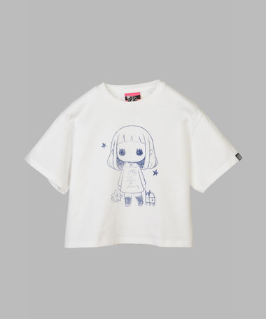 SPORT b. プリント コットン 半袖 クロップドTシャツ "Jessica Ng"