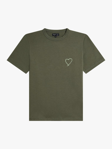アイコニック プリント コットン 半袖 Tシャツ "Sarajevo heart"