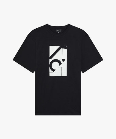 メンズ プリント オーガニックコットン 半袖 アーティストTシャツ "Bertrand Loube"