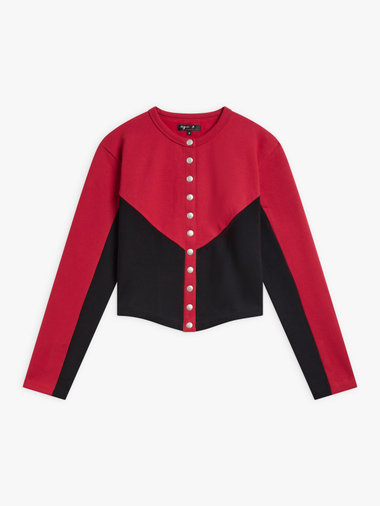 【Outlet】オーガニックコットン メルトン 長袖 カーディガンプレッション "New Two"