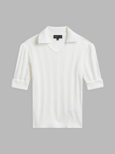 【Outlet】LY71 PULLOVER 半袖　スキッパーニットポロ