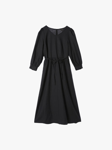 【Outlet】リネンコットンシャーリングドレス