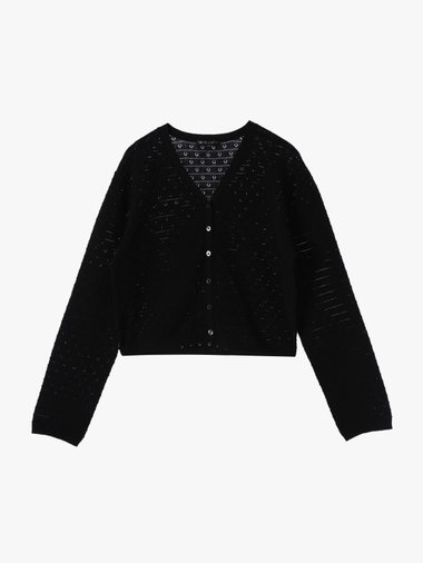 【Outlet】デイジーストライプニットカーディガン