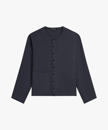 メンズ リネン 長袖 シャツ カーディガン