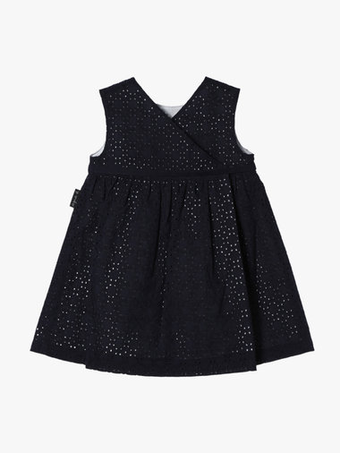 ベビー 花柄レース コットン ノースリーブ ワンピース "Cerise"