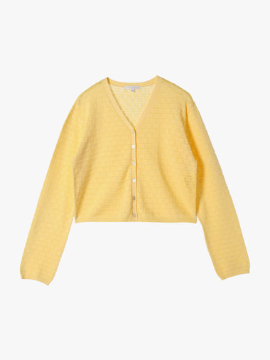 【Outlet】デイジーストライプニットカーディガン