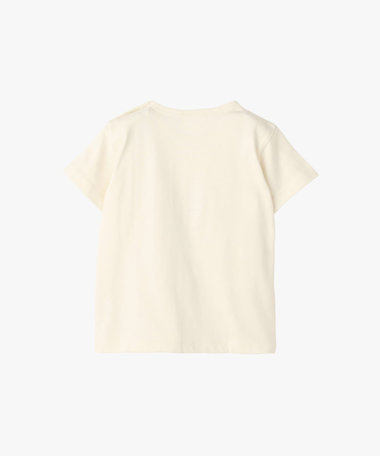 ベビー ロゴ ボーダー プリント コットン 半袖 Tシャツ "Etoile"
