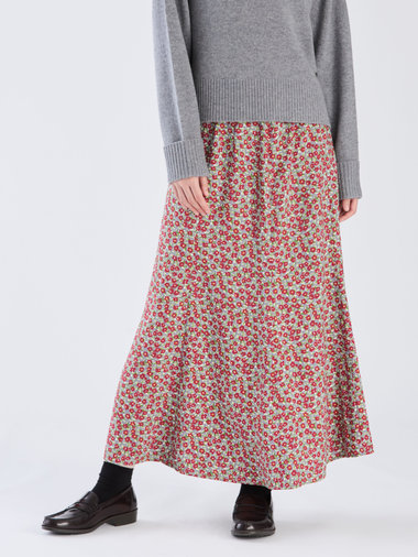 【Outlet】フラワープリントスカート