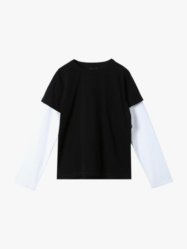 コットン レイヤード Tシャツ ”2 manches Oppo”