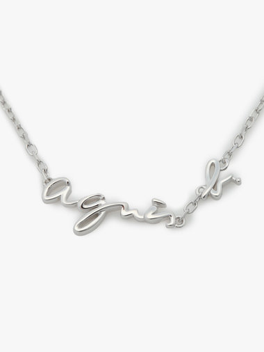 ロゴ ネックレス