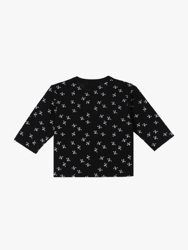 ベビー 総柄プリント オーガニックコットン 長袖Tシャツ
