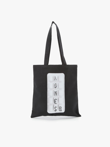 【by R 限定品】agnes b. フォトプリント コットン トートバッグ "Glacon"