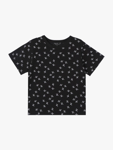 キッズ 総柄プリント オーガニックコットン 半袖Tシャツ