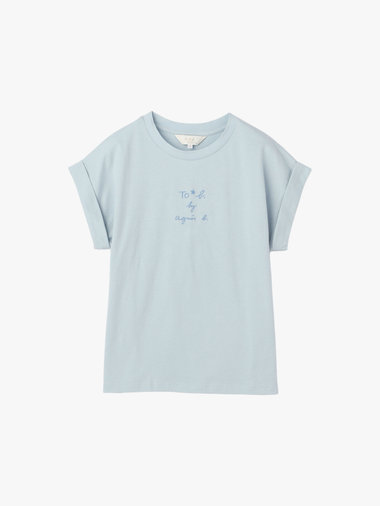 【Outlet】スリーレイヤードロゴ コットン 半袖 Tシャツ