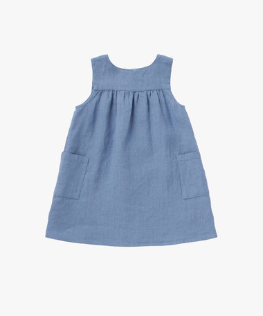 ベビー リネン ノースリーブ ワンピース