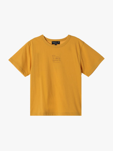 キッズ ロゴ コットン 半袖 Tシャツ Agneau