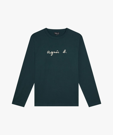 メンズ ロゴ プリント 長袖 Tシャツ "New Coulos"