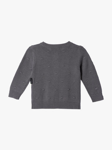 【Outlet】ベビー ドット コットン 長袖 カーディガン