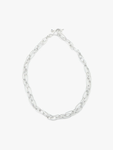 ツイスト フープ ネックレス "Anchor Knot"