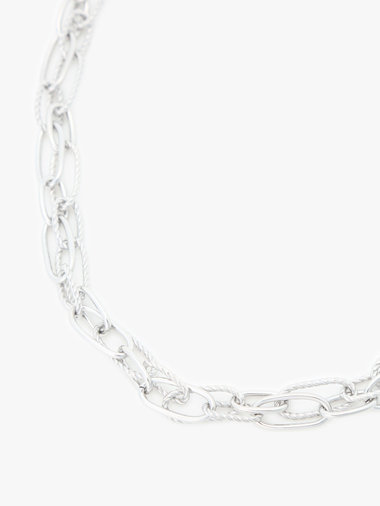 ツイスト フープ ネックレス "Anchor Knot"